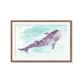 Picture of Purple Whale Friend _GroupedProduct_Rectangle_Landscape_Mini_ _GroupedProduct_Rectangle_Landscape_Framed_Matted_