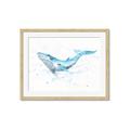 Picture of Blue Whale Friend  _GroupedProduct_Rectangle_Landscape_Mini_ _GroupedProduct_Rectangle_Landscape_Framed_Matted_