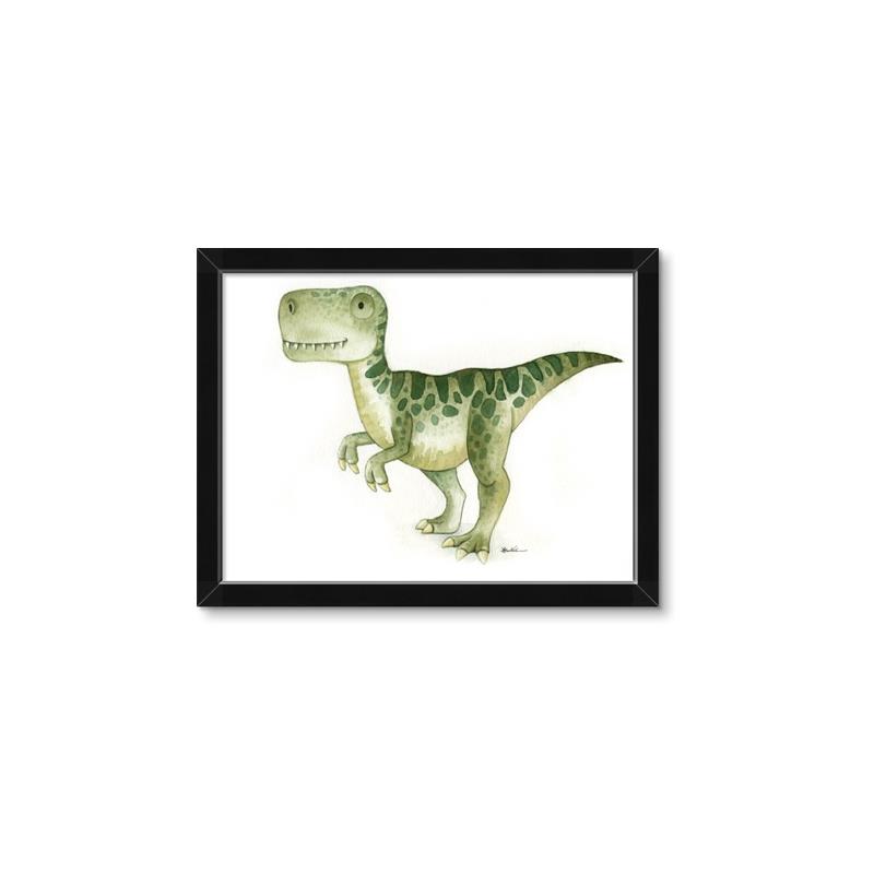 Picture of Green Dino _GroupedProduct_Rectangle_Landscape_Mini_ _GroupedProduct_Rectangle_Landscape_Framed_Matted_