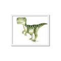 Picture of Green Dino _GroupedProduct_Rectangle_Landscape_Mini_ _GroupedProduct_Rectangle_Landscape_Framed_Matted_