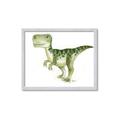 Picture of Green Dino _GroupedProduct_Rectangle_Landscape_Mini_ _GroupedProduct_Rectangle_Landscape_Framed_Matted_