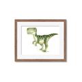 Picture of Green Dino _GroupedProduct_Rectangle_Landscape_Mini_ _GroupedProduct_Rectangle_Landscape_Framed_Matted_