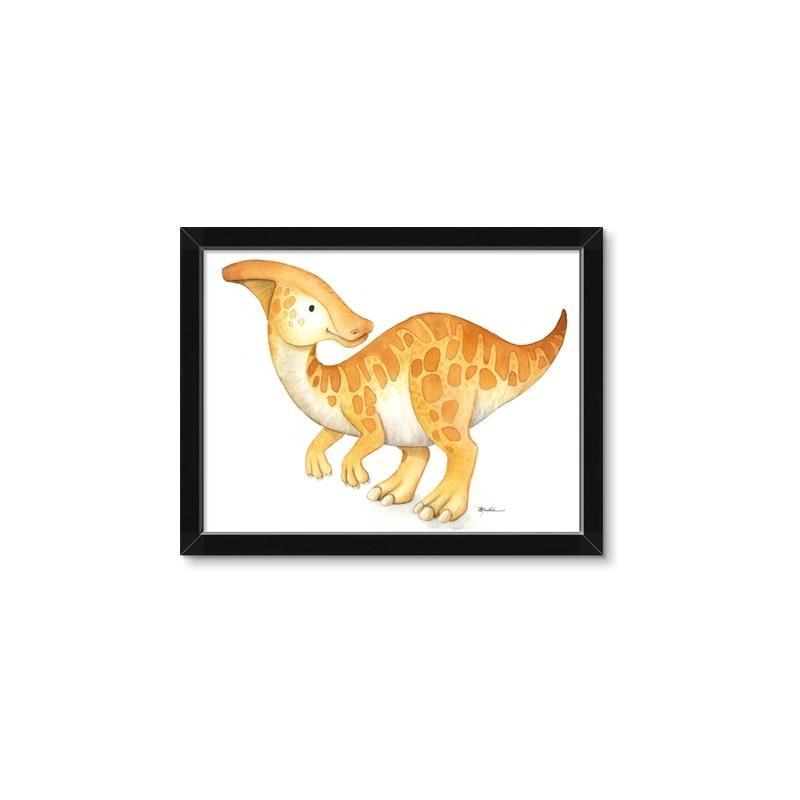 Picture of Yellow Dino _GroupedProduct_Rectangle_Landscape_Mini_ _GroupedProduct_Rectangle_Landscape_Framed_Matted_