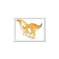 Picture of Yellow Dino _GroupedProduct_Rectangle_Landscape_Mini_ _GroupedProduct_Rectangle_Landscape_Framed_Matted_