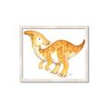 Picture of Yellow Dino _GroupedProduct_Rectangle_Landscape_Mini_ _GroupedProduct_Rectangle_Landscape_Framed_Matted_