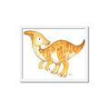 Picture of Yellow Dino _GroupedProduct_Rectangle_Landscape_Mini_ _GroupedProduct_Rectangle_Landscape_Framed_Matted_