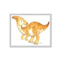 Picture of Yellow Dino _GroupedProduct_Rectangle_Landscape_Mini_ _GroupedProduct_Rectangle_Landscape_Framed_Matted_