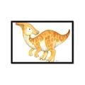 Picture of Yellow Dino _GroupedProduct_Rectangle_Landscape_Mini_ _GroupedProduct_Rectangle_Landscape_Framed_Matted_