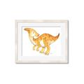 Picture of Yellow Dino _GroupedProduct_Rectangle_Landscape_Mini_ _GroupedProduct_Rectangle_Landscape_Framed_Matted_