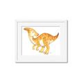 Picture of Yellow Dino _GroupedProduct_Rectangle_Landscape_Mini_ _GroupedProduct_Rectangle_Landscape_Framed_Matted_
