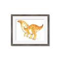 Picture of Yellow Dino _GroupedProduct_Rectangle_Landscape_Mini_ _GroupedProduct_Rectangle_Landscape_Framed_Matted_