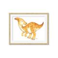Picture of Yellow Dino _GroupedProduct_Rectangle_Landscape_Mini_ _GroupedProduct_Rectangle_Landscape_Framed_Matted_