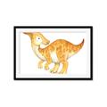 Picture of Yellow Dino _GroupedProduct_Rectangle_Landscape_Mini_ _GroupedProduct_Rectangle_Landscape_Framed_Matted_