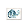 Picture of Blue Dino _GroupedProduct_Rectangle_Landscape_Mini_ _GroupedProduct_Rectangle_Landscape_Framed_Matted_