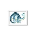 Picture of Blue Dino _GroupedProduct_Rectangle_Landscape_Mini_ _GroupedProduct_Rectangle_Landscape_Framed_Matted_