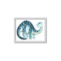 Picture of Blue Dino _GroupedProduct_Rectangle_Landscape_Mini_ _GroupedProduct_Rectangle_Landscape_Framed_Matted_