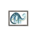 Picture of Blue Dino _GroupedProduct_Rectangle_Landscape_Mini_ _GroupedProduct_Rectangle_Landscape_Framed_Matted_