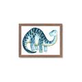 Picture of Blue Dino _GroupedProduct_Rectangle_Landscape_Mini_ _GroupedProduct_Rectangle_Landscape_Framed_Matted_