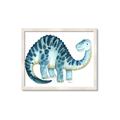 Picture of Blue Dino _GroupedProduct_Rectangle_Landscape_Mini_ _GroupedProduct_Rectangle_Landscape_Framed_Matted_