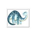 Picture of Blue Dino _GroupedProduct_Rectangle_Landscape_Mini_ _GroupedProduct_Rectangle_Landscape_Framed_Matted_