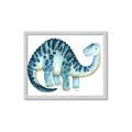 Picture of Blue Dino _GroupedProduct_Rectangle_Landscape_Mini_ _GroupedProduct_Rectangle_Landscape_Framed_Matted_