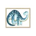 Picture of Blue Dino _GroupedProduct_Rectangle_Landscape_Mini_ _GroupedProduct_Rectangle_Landscape_Framed_Matted_