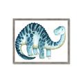 Picture of Blue Dino _GroupedProduct_Rectangle_Landscape_Mini_ _GroupedProduct_Rectangle_Landscape_Framed_Matted_