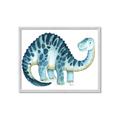 Picture of Blue Dino _GroupedProduct_Rectangle_Landscape_Mini_ _GroupedProduct_Rectangle_Landscape_Framed_Matted_
