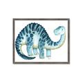 Picture of Blue Dino _GroupedProduct_Rectangle_Landscape_Mini_ _GroupedProduct_Rectangle_Landscape_Framed_Matted_