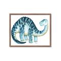 Picture of Blue Dino _GroupedProduct_Rectangle_Landscape_Mini_ _GroupedProduct_Rectangle_Landscape_Framed_Matted_