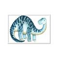 Picture of Blue Dino _GroupedProduct_Rectangle_Landscape_Mini_ _GroupedProduct_Rectangle_Landscape_Framed_Matted_