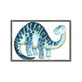 Picture of Blue Dino _GroupedProduct_Rectangle_Landscape_Mini_ _GroupedProduct_Rectangle_Landscape_Framed_Matted_