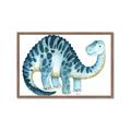 Picture of Blue Dino _GroupedProduct_Rectangle_Landscape_Mini_ _GroupedProduct_Rectangle_Landscape_Framed_Matted_