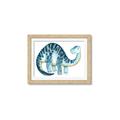 Picture of Blue Dino _GroupedProduct_Rectangle_Landscape_Mini_ _GroupedProduct_Rectangle_Landscape_Framed_Matted_