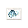 Picture of Blue Dino _GroupedProduct_Rectangle_Landscape_Mini_ _GroupedProduct_Rectangle_Landscape_Framed_Matted_