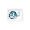 Picture of Blue Dino _GroupedProduct_Rectangle_Landscape_Mini_ _GroupedProduct_Rectangle_Landscape_Framed_Matted_