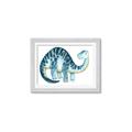Picture of Blue Dino _GroupedProduct_Rectangle_Landscape_Mini_ _GroupedProduct_Rectangle_Landscape_Framed_Matted_