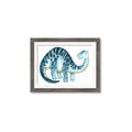 Picture of Blue Dino _GroupedProduct_Rectangle_Landscape_Mini_ _GroupedProduct_Rectangle_Landscape_Framed_Matted_