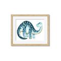 Picture of Blue Dino _GroupedProduct_Rectangle_Landscape_Mini_ _GroupedProduct_Rectangle_Landscape_Framed_Matted_
