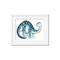 Picture of Blue Dino _GroupedProduct_Rectangle_Landscape_Mini_ _GroupedProduct_Rectangle_Landscape_Framed_Matted_