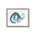 Picture of Blue Dino _GroupedProduct_Rectangle_Landscape_Mini_ _GroupedProduct_Rectangle_Landscape_Framed_Matted_