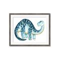 Picture of Blue Dino _GroupedProduct_Rectangle_Landscape_Mini_ _GroupedProduct_Rectangle_Landscape_Framed_Matted_