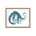 Picture of Blue Dino _GroupedProduct_Rectangle_Landscape_Mini_ _GroupedProduct_Rectangle_Landscape_Framed_Matted_