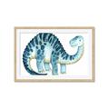 Picture of Blue Dino _GroupedProduct_Rectangle_Landscape_Mini_ _GroupedProduct_Rectangle_Landscape_Framed_Matted_