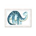 Picture of Blue Dino _GroupedProduct_Rectangle_Landscape_Mini_ _GroupedProduct_Rectangle_Landscape_Framed_Matted_