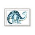 Picture of Blue Dino _GroupedProduct_Rectangle_Landscape_Mini_ _GroupedProduct_Rectangle_Landscape_Framed_Matted_