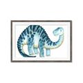 Picture of Blue Dino _GroupedProduct_Rectangle_Landscape_Mini_ _GroupedProduct_Rectangle_Landscape_Framed_Matted_