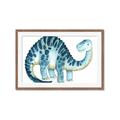 Picture of Blue Dino _GroupedProduct_Rectangle_Landscape_Mini_ _GroupedProduct_Rectangle_Landscape_Framed_Matted_