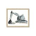 Picture of Gray Excavator _GroupedProduct_Rectangle_Landscape_Mini_ _GroupedProduct_Rectangle_Landscape_Framed_Matted_
