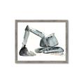 Picture of Gray Excavator _GroupedProduct_Rectangle_Landscape_Mini_ _GroupedProduct_Rectangle_Landscape_Framed_Matted_